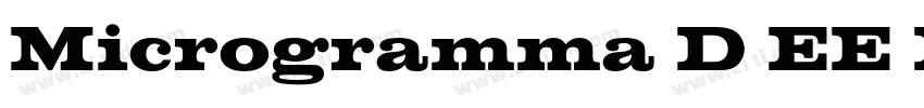 Microgramma D EE Bol字体转换
